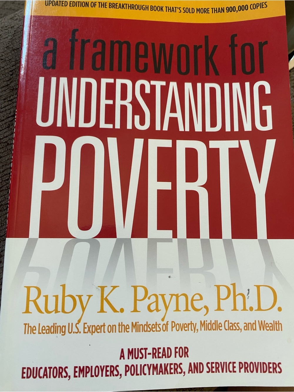 Book- Ruby K. Payne 'Understanding Poverty'